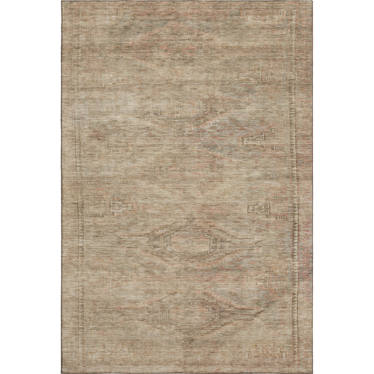 Premium Machine Washable Marasco AMF1631 Global Rug