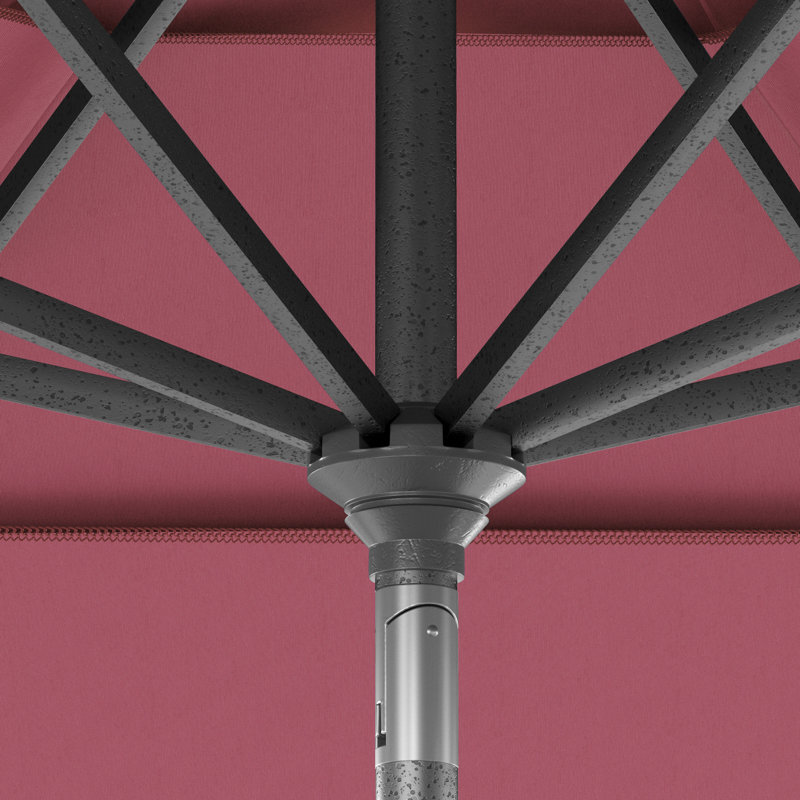 Parasol de marché 11 pi Fayean, Toile Sunbrella® rose vif