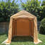 Abri de rangement pour abri de jardin 7 x 12 pi avec 2 portes et évents à enroulement pour abri d'auto-129118580