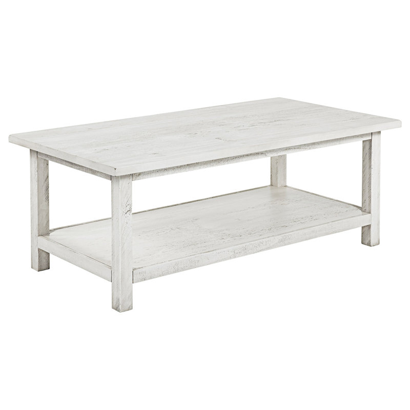 Table basse en bois avec tablette
