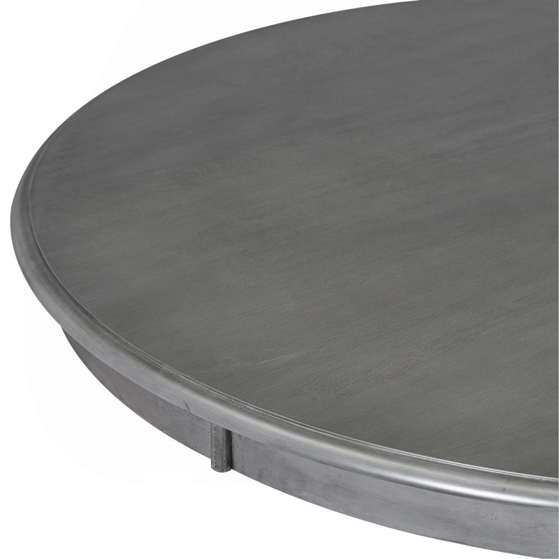 Ensemble de table de salle à manger 5 pièces avec pieds courbés et 4 chaises rembourrées pour la salle à manger, Gris foncé