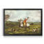 The English Hunt VI - Reproduction d'art graphique sur toile encadrée-651287361-651287366