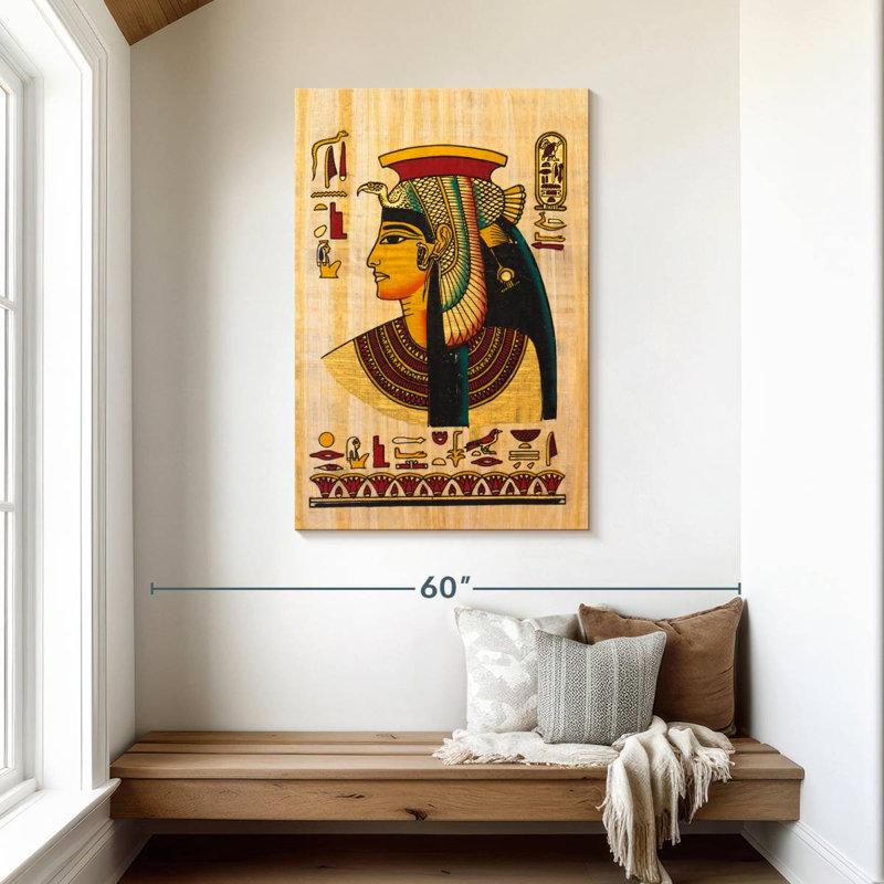 Papyrus égyptien Leisha Nefertiti, H 45 po x l 30 po