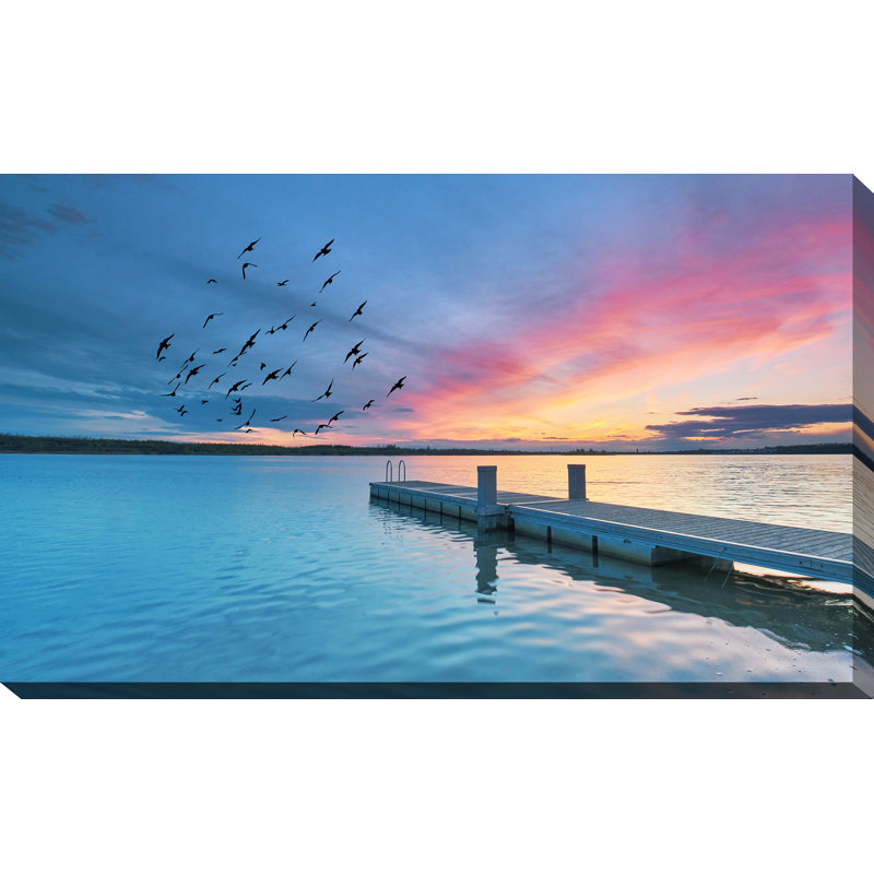 « ocean skies 1 », reproduction de photo sur toile tendue, H 28 po x l 48 po x P 1,5 po