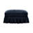 Chenille Blue With Removable Skirts For Different Looks, Comfortable High - Density Foam, Flower Shaped , Multiple Configurations Apartment Silver Thread Fabric, Segmented Back, Movable Lumbar Pillow,