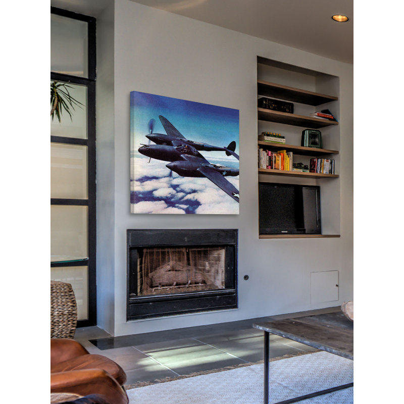 Plane - Wrapped Canvas Print, 102cm H x 102cm W