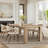 70.9" -92.5" Extendable Oak Dining Table