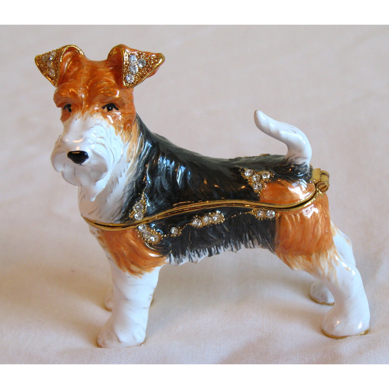 Boîte à bijoux terrier