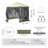 10X10FT Pop Up Gazebo, Mosquito Net For Outdoor Use With Mesh Windows