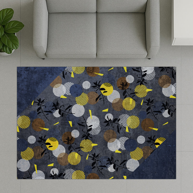 Geometric Area Rug, Rectangle 155 x 230 cm