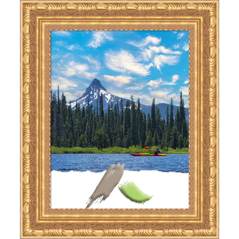 Kinnidi Gold Wood Picture Frame, 11" W x 14" H