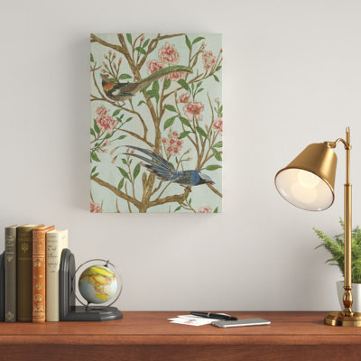 « délicat chinoiserie ii », peinture sur toile tendue