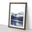Snow Covered Mountains in Juneau Alaska - Picture Frame Painting Print-56738559-56738562
