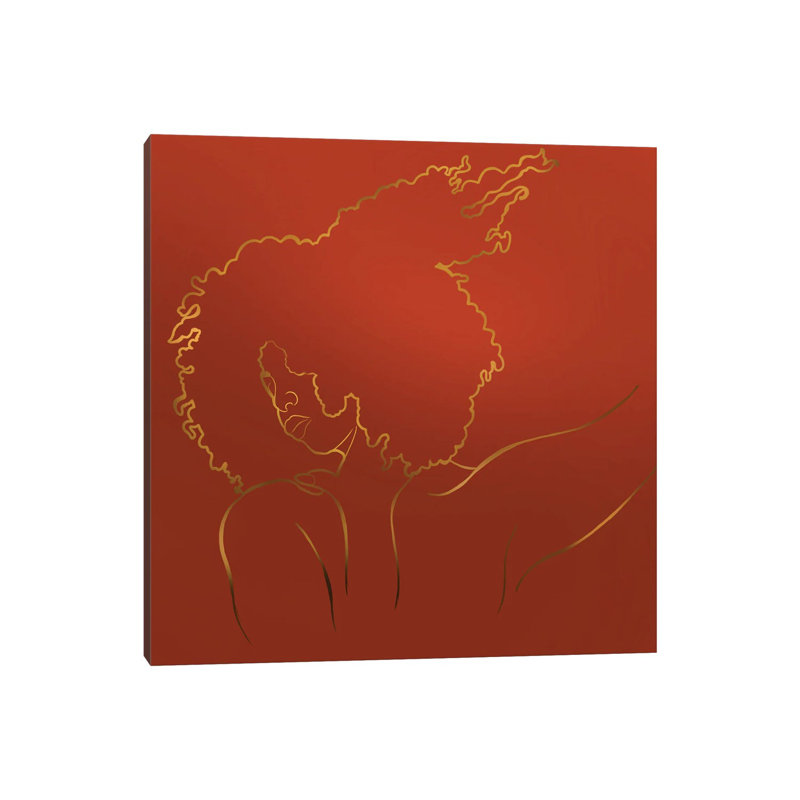 Detangle by Poetically Illustrated - No Frame Painting on Canvas, 30.48 cm H x 30.48 cm W
