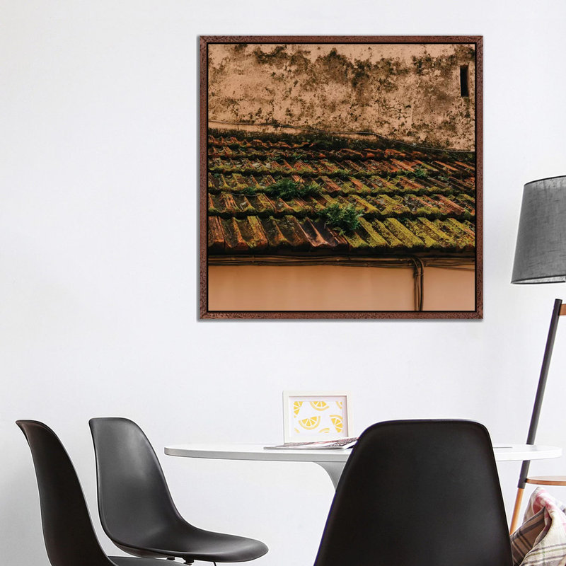 Positano VI by Bethany Young - Print on Canvas, 93.98cm H x 93.98cm W x 3.81cm D, Classic Brown Wood Framed