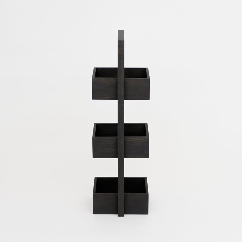 Belinda Shower Caddy, Dark Oak