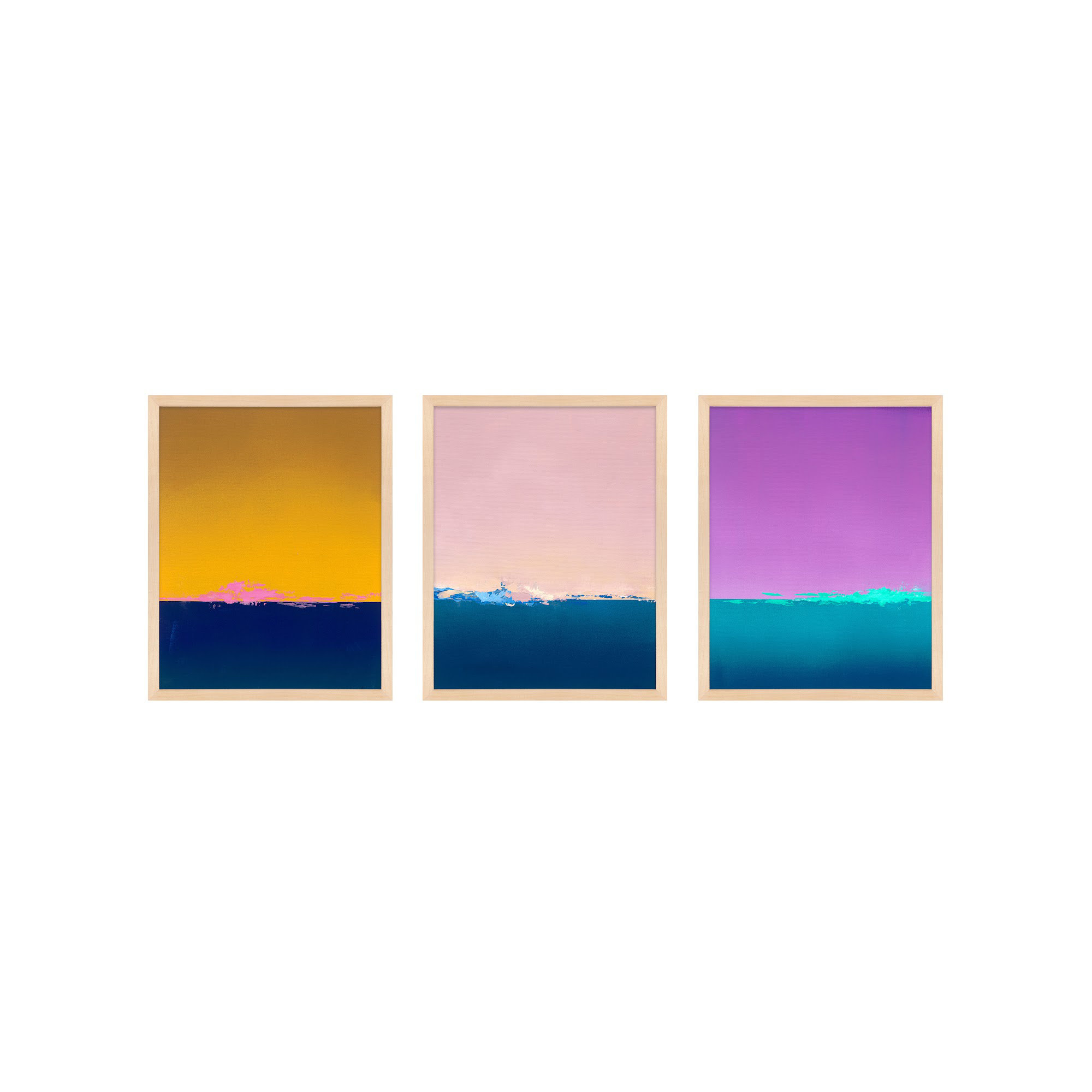 Horizon by Lee Lessem, 25" H x 20" W x 1.25" D, Beige