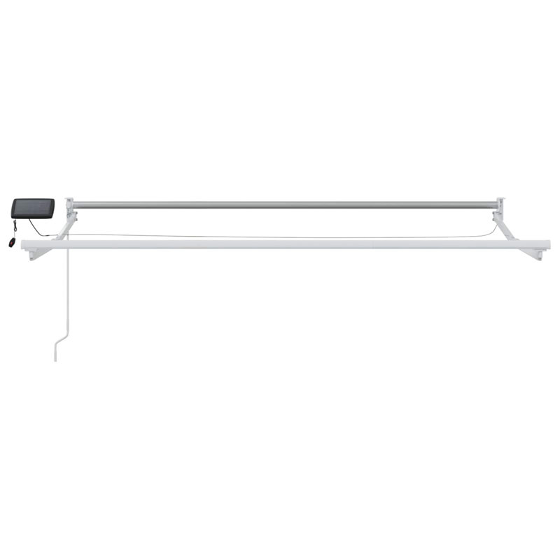 VidaXL Polyester Cover Retractable Patio Awning, White, 350cm W x 200cm D