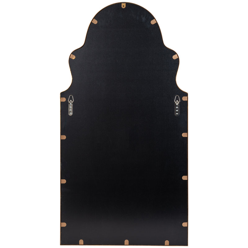 Rosario Arch Metal Mirror, Textured Gold Leaf