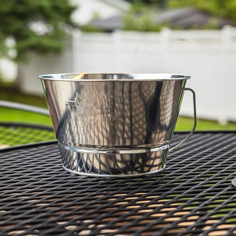 Citronella Candle 28-Ounce – Triple Wick Metal Bucket With Lid (Silver) – Long-Lasting Outdoor Candle For Patio, Deck, Garden, Backyard & Camping