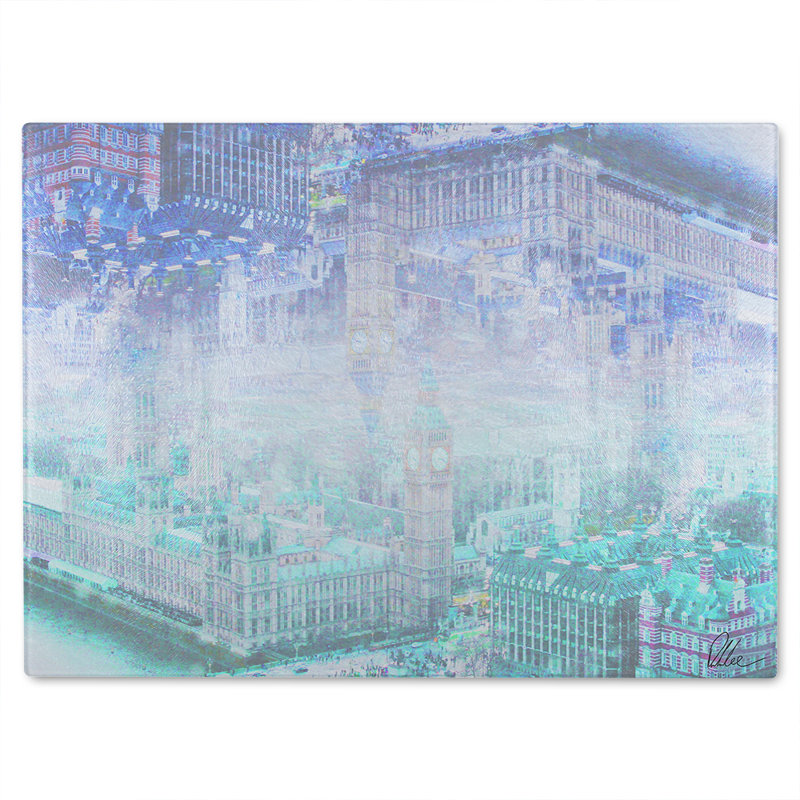 Inception London Glass Chopping Board, 40cm L x 28cm W
