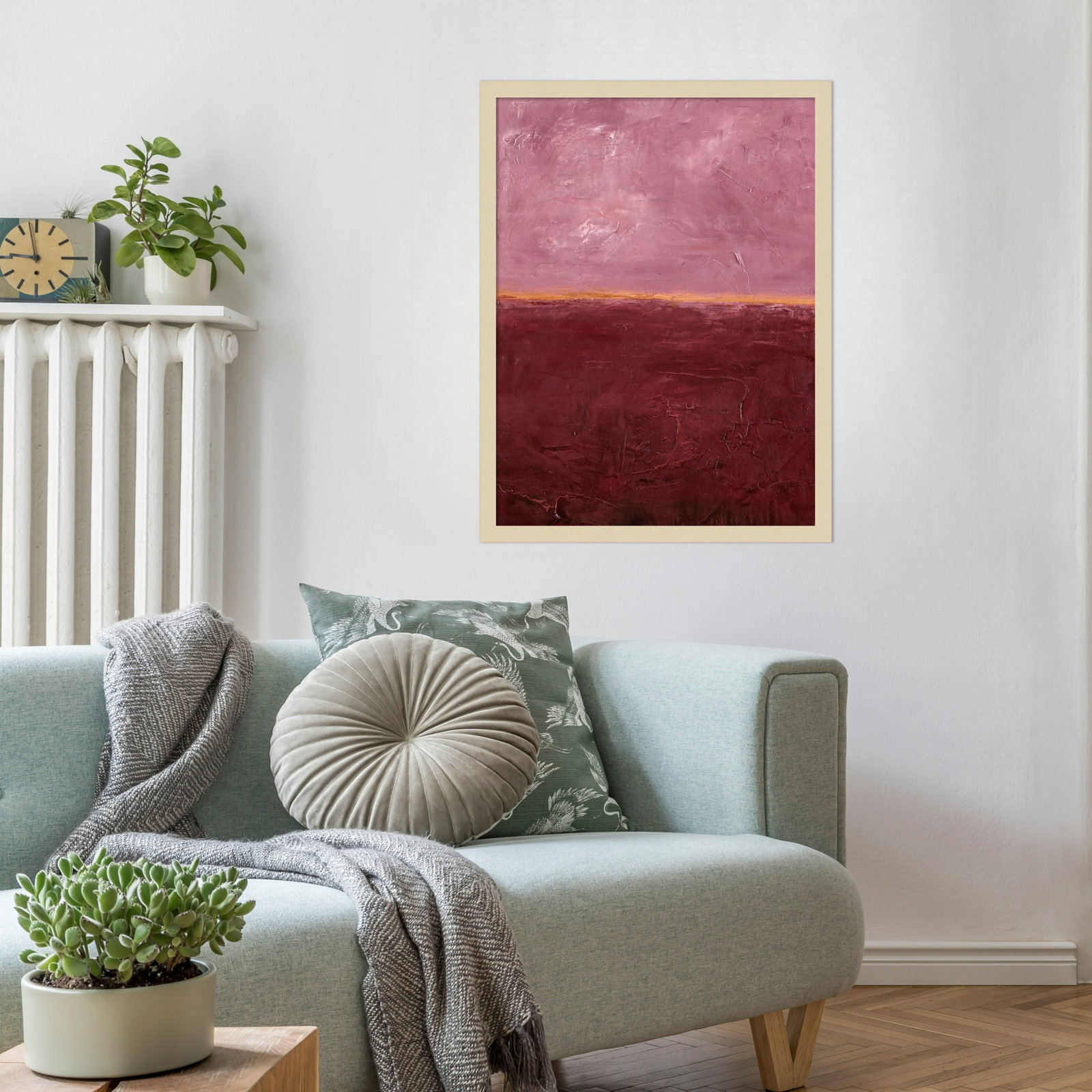 Edge Rose Print by Design Fabrikken, 25" H x 19" W, Brown