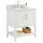 Jegger 30'' Single Bathroom Vanity with Carrara Marble Top-647450314