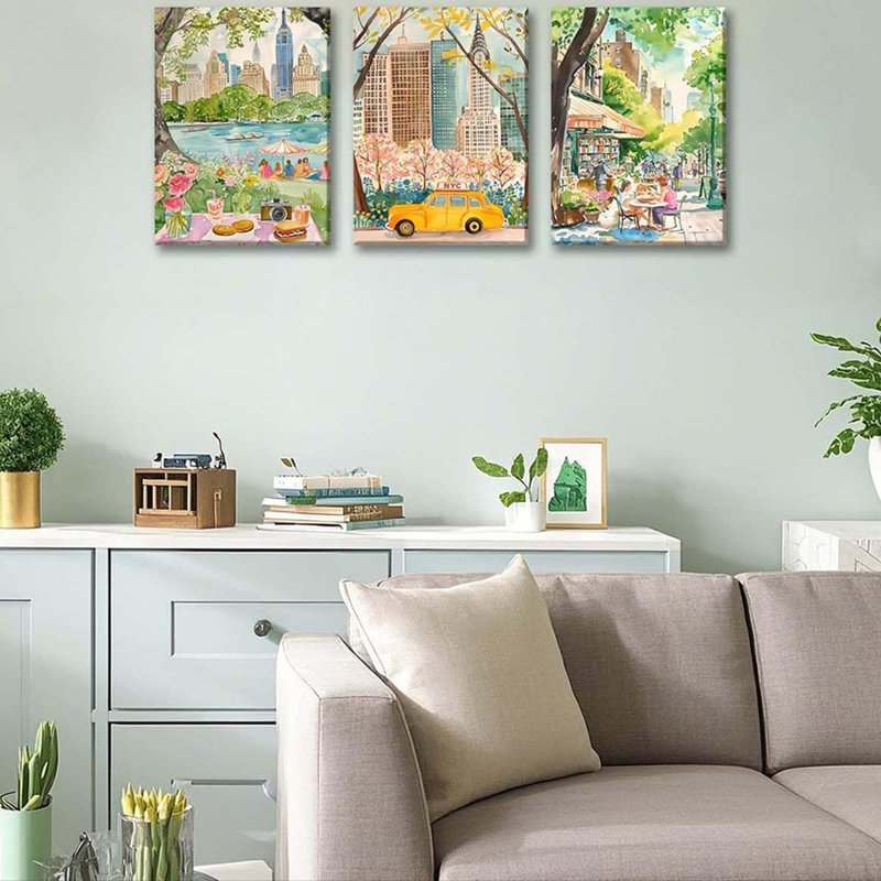 3 Piece Wrapped Canvas Print