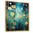 Toile avec cadre flottant or