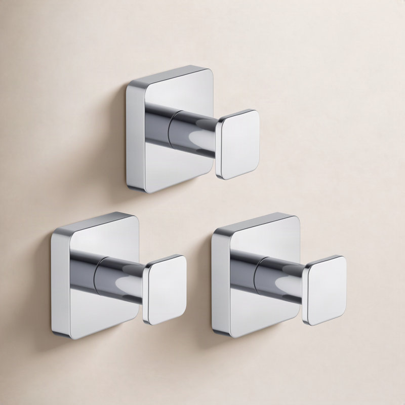 Blaze Wall Mounted Robe Hook, Brushed Nickel