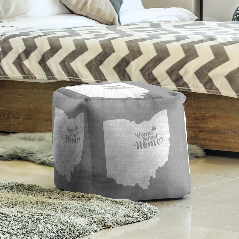 Repose-pieds à cubes akron the home, Gris