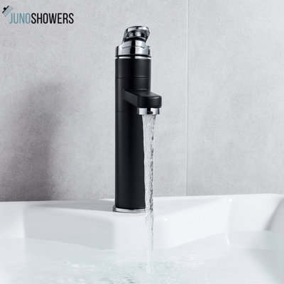 Smooth Deck-Mounted Chrome Bathroom Faucet – Single Handle Design by Juno