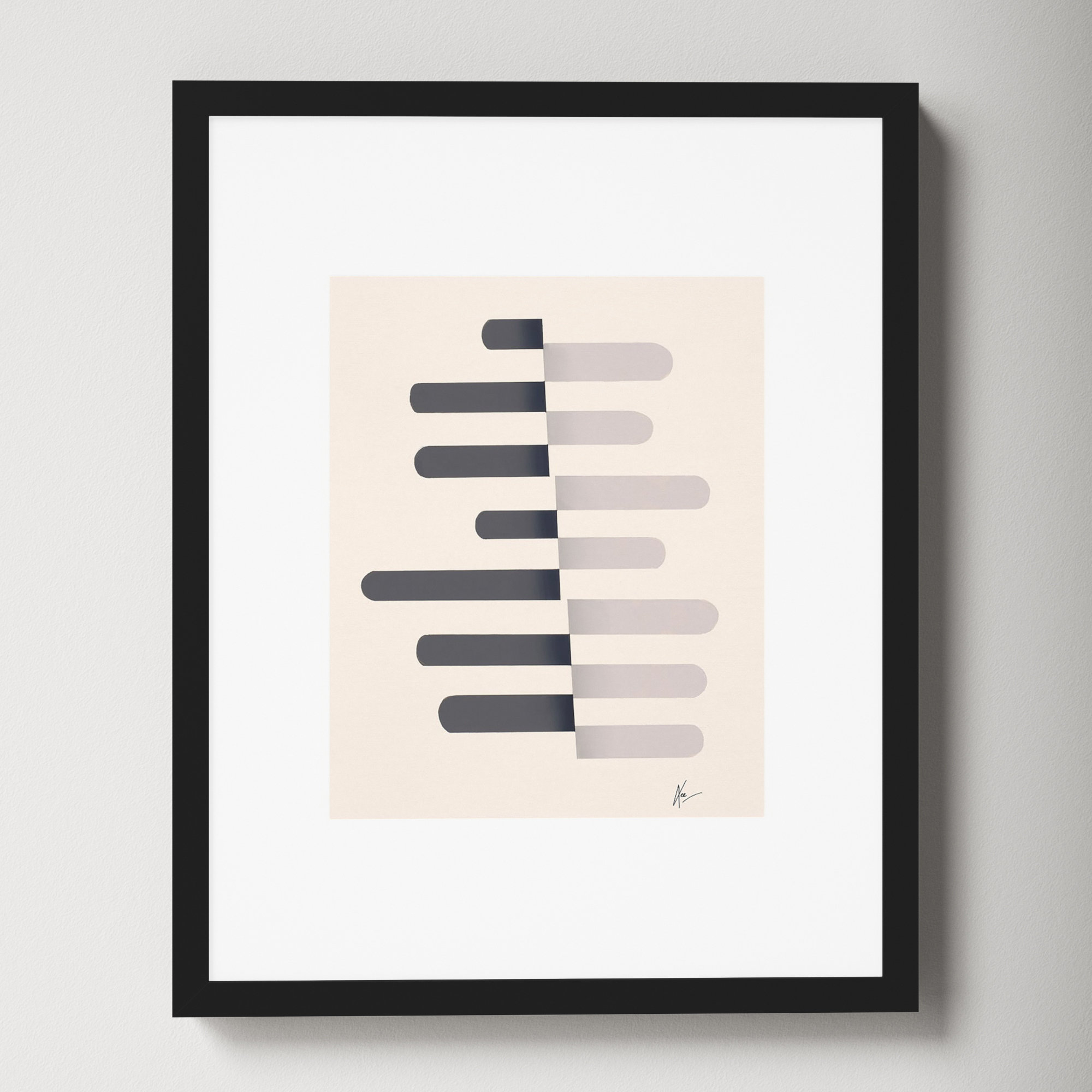 Flora 4 by Lee Lessem, Black, 20" H x 16" W x 1.25" D