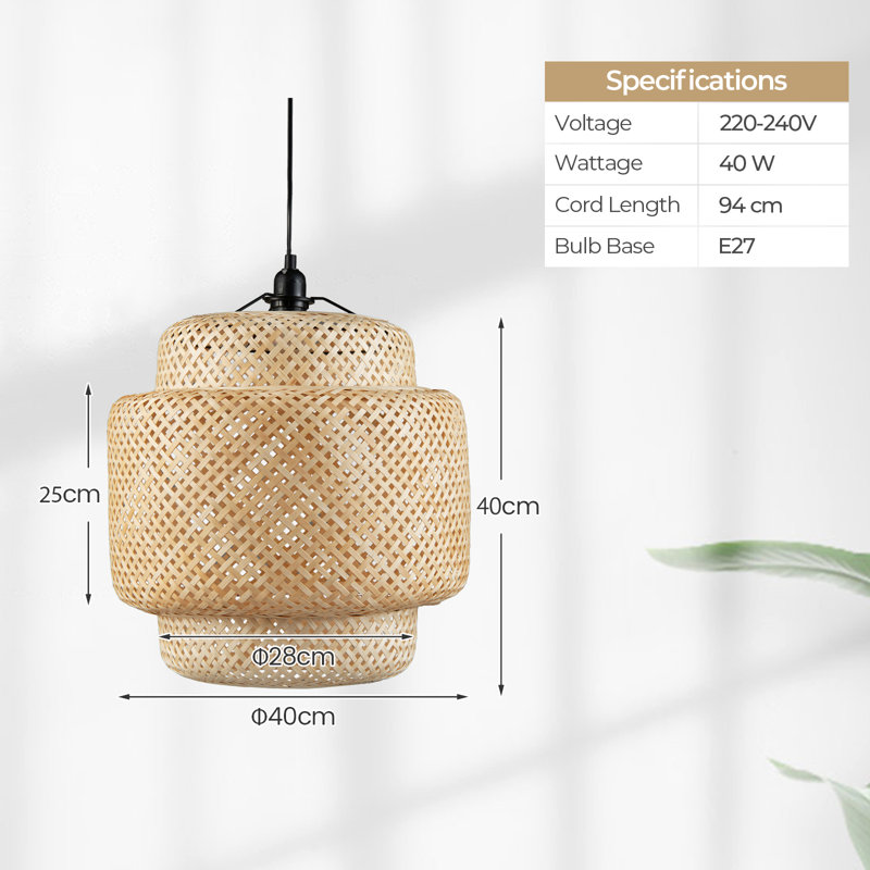 Algenis 1 - Light Brown LED Unique/Statement Pendant