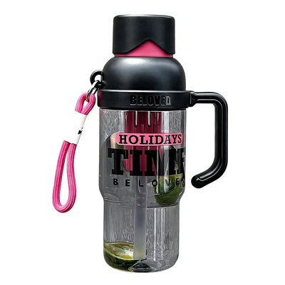 Water Bottle 900ml Drink Plastic Water BottleBPAFree Two-Way Drinking Jug With Straw  Direct Sip Portable Proof For HomeOfficeOutdoor