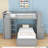 Ginessa Kids Twin Over Twin Bunk Bed with Drawers-461437163