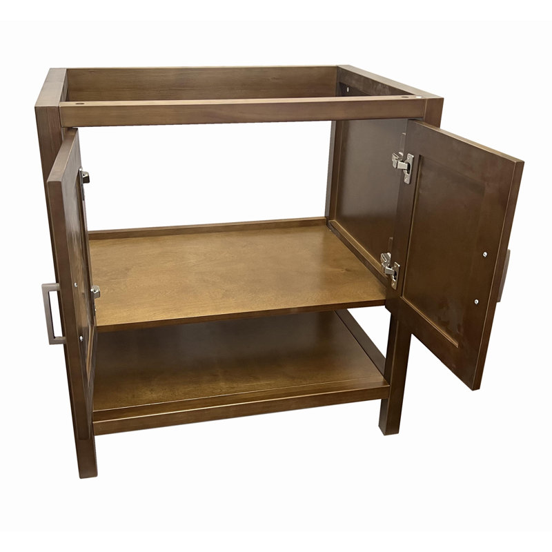 Base de meuble-lavabo simple 36 po Moterey seulement, Brun