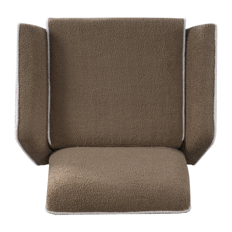 Fauteuil d'appoint rembourré en peluche