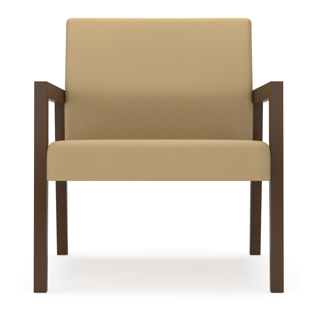 Brooklyn Waiting Reception Lounge Chair Wood Frame Lesro Seat 