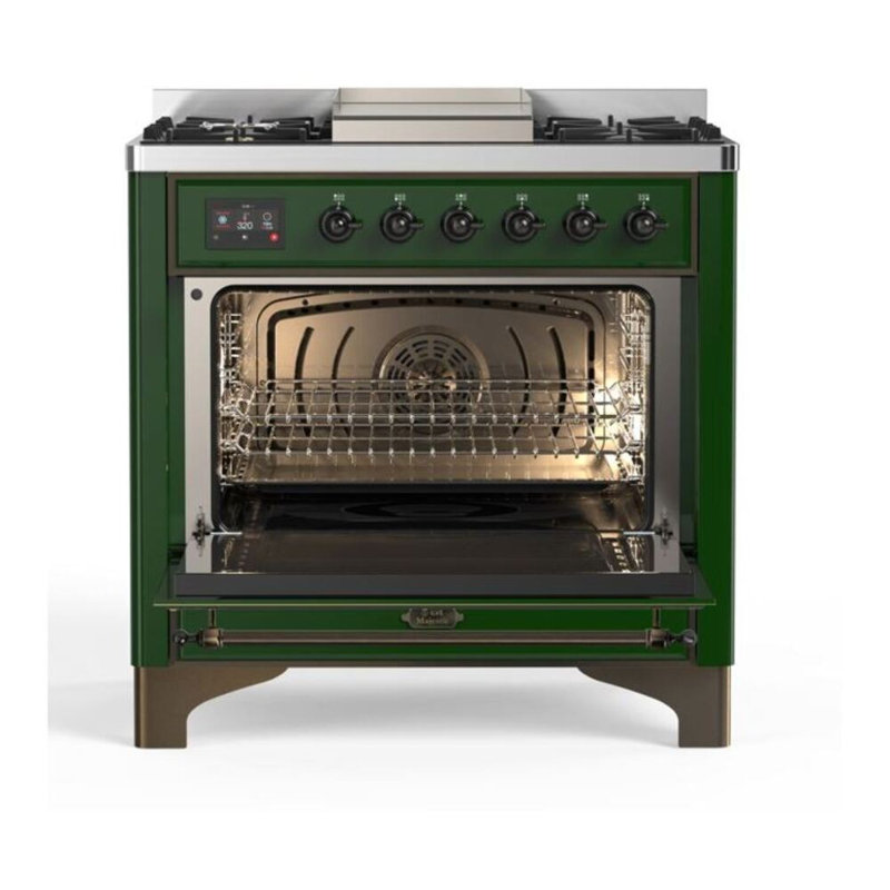 Majestic II Series 36" 3.5 cu ft. Freestanding Dual Fuel Range, Liquid Propane, Stainless Steel/Copper