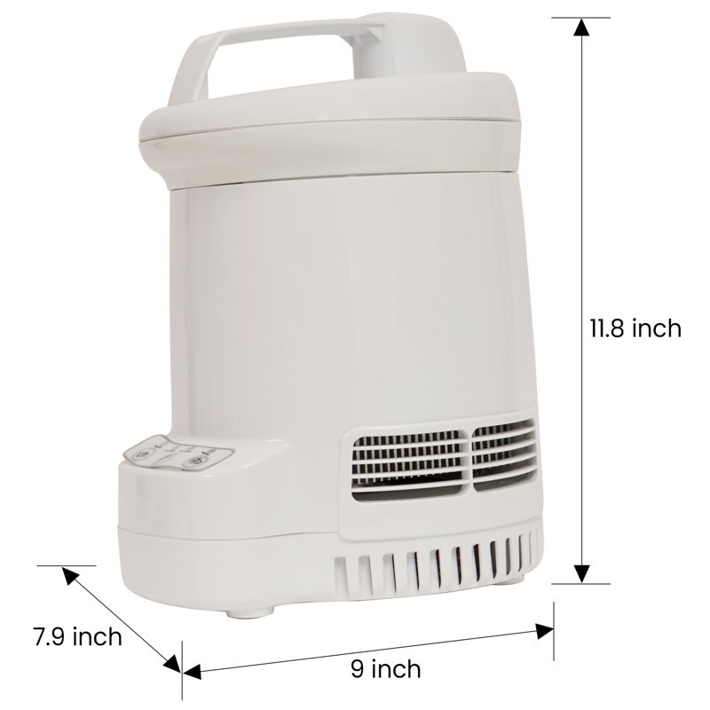 Total Chef Ice Cream Factory 1.2L Automatic Fresh Ice Cream Maker, White