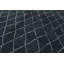 Tapis bleu en laine noué à la main de conception unique 6 pi 3 po x 9 pi 2 po