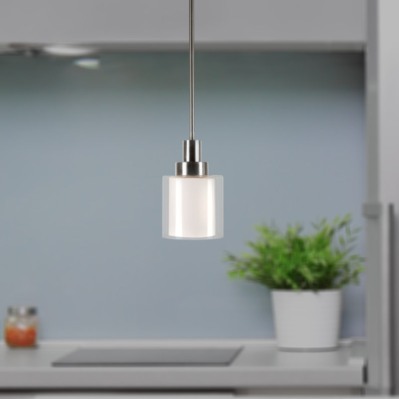 Goku 1 - Light Brushed Nickel Single Pendant