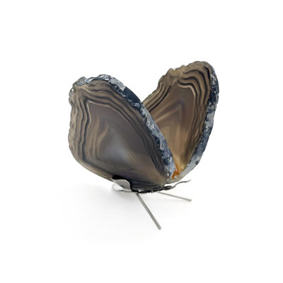 Desriee Agate Slice Butterfly Figurine