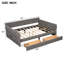 Grand lit plateforme tapissier avec port USB et 2 tiroirs-1744418032