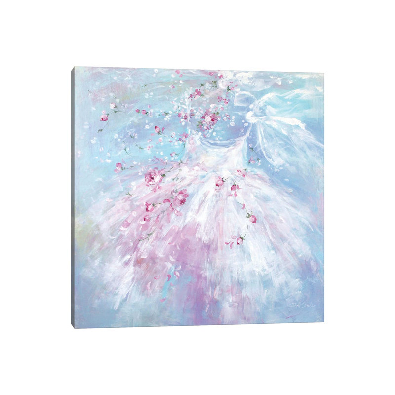 Reproduction d’art « chuchoteurs de Rosebuds » II par Debi coules, H 37 po x l 37 po x P 1,5 po, Toile tendue, Pas de tapis