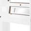 Lit mezzanine double avec escalier de rangement, coiffeuse intégrée avec miroir et tiroirs de rangement, garde-robe et armoires, ports et lumières de chargement USB-399898659