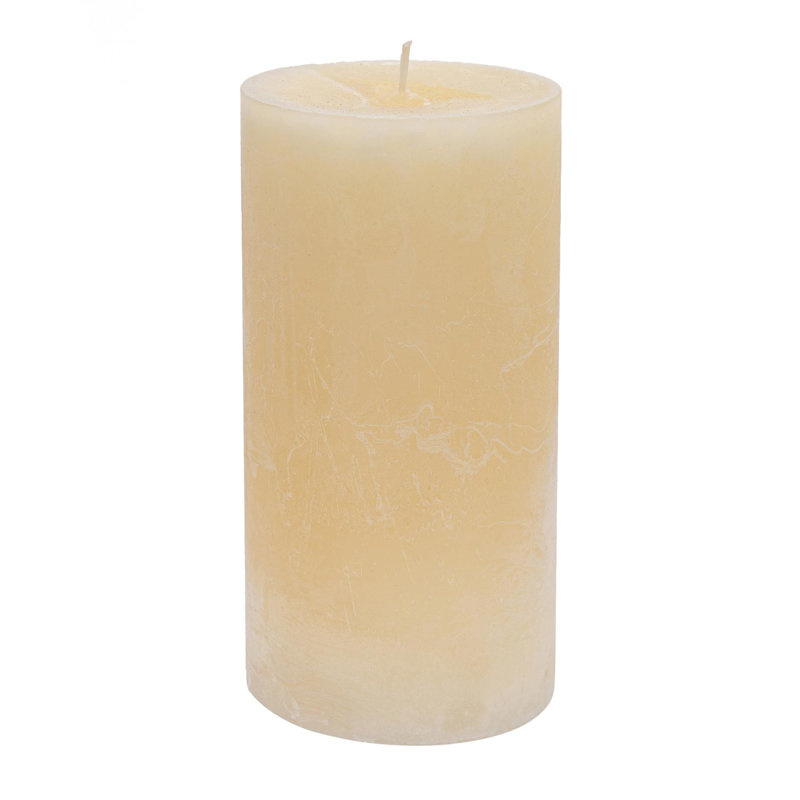 Vanilla Scented Pillar Candle, 20cm H x 9cm W x 9cm D