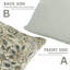 Housse de coussin Fabcline en lin pur, décor maison de campagne (Kudrat, gris)-106270341-106270344