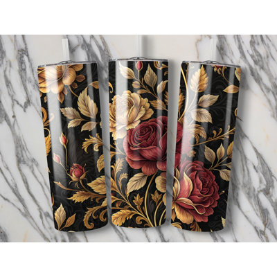 Choose Handmade Tumblers 591 mL Vacuum Insulated Stainless Steel (18/8) Travel Tumbler with Straw